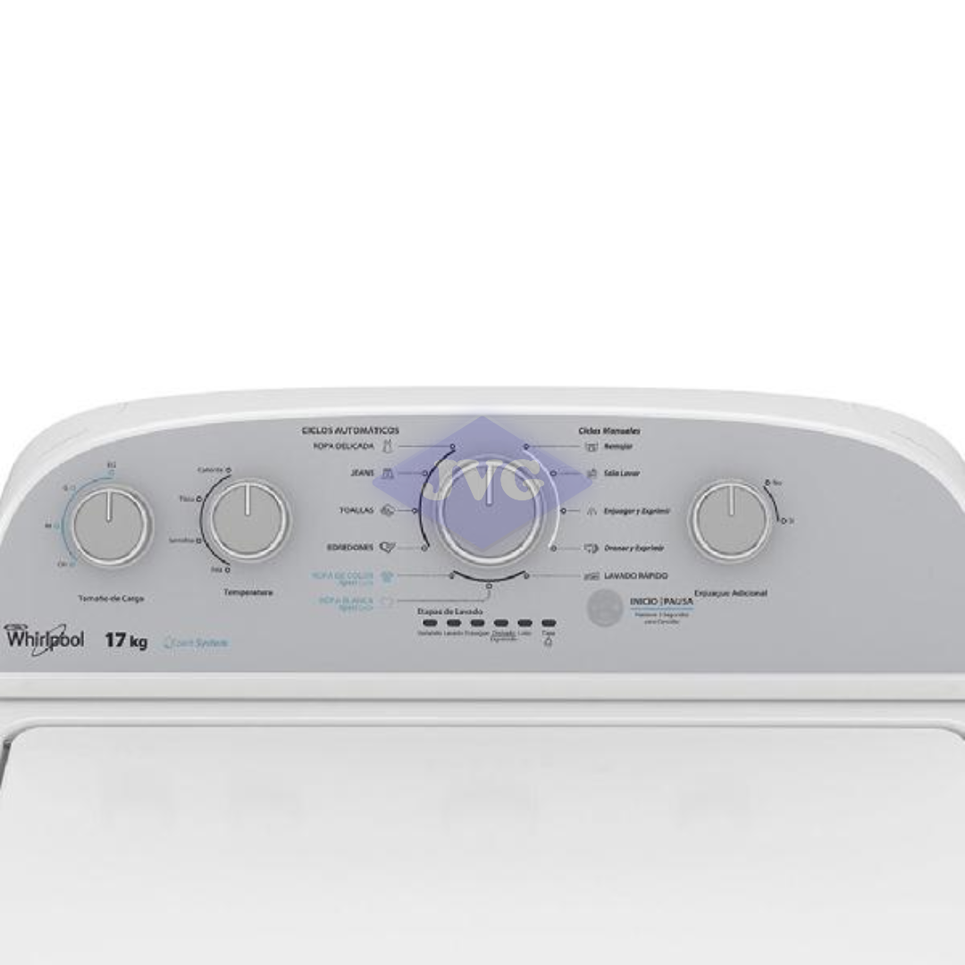 LAVADORA DE CARGA SUPERIOR WHIRLPOOL 17 KG - BLANCA (7MWTW1700EM)