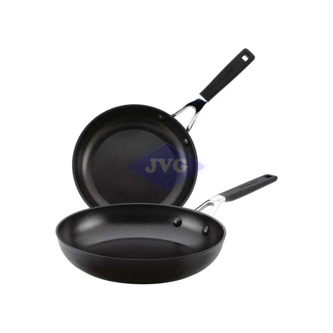 SET DE SARTENES KITCHENAID 2 PIEZAS TEFLÓN ANODIZADO NEGRO - 84803