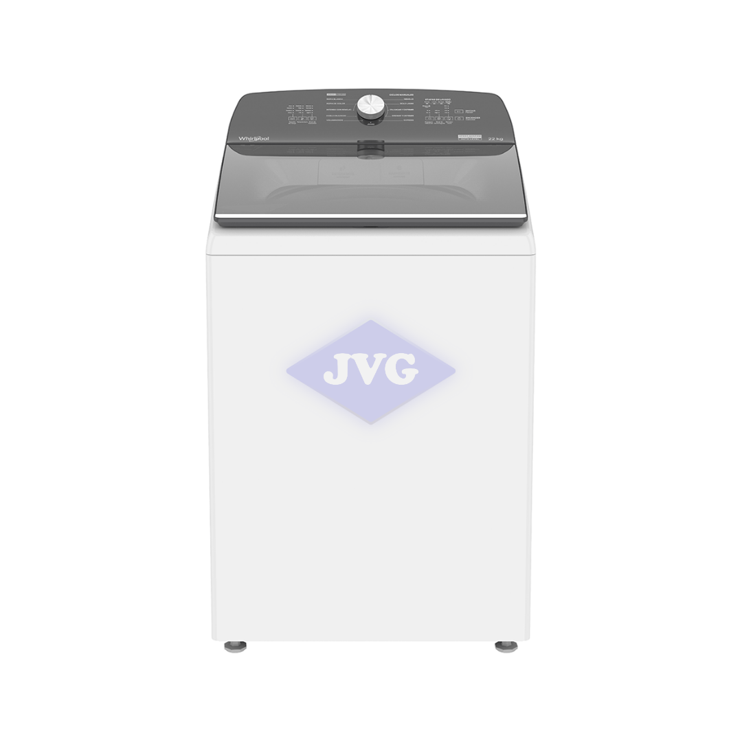 LAVADORA CARGA SUPERIOR WHIRLPOOL 22 KG XPERT SYSTEM AGITADOR BLANCO - 8MWTW2231WJB