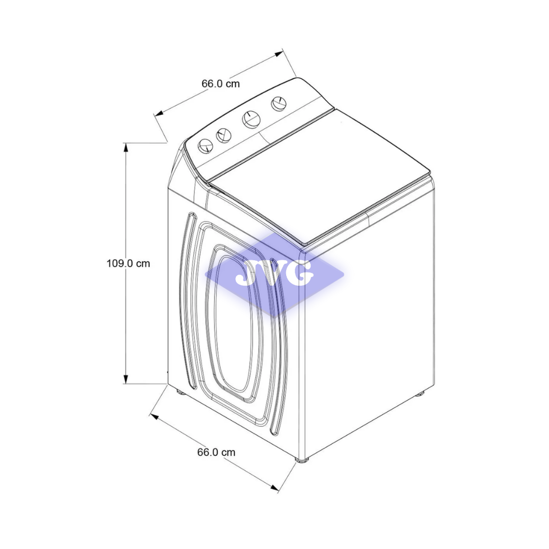 LAVADORA WHIRLPOOL 26 KG CARGA SUPERIOR XPERT DUAL AGITATOR - 8MWTW2654WRM