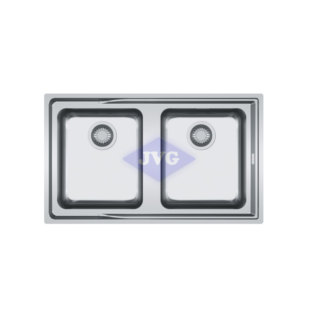 FREGADERO FRANKE 2 TINAS 86X51 CM ATON ACERO INOXIDABLE 1270204598 - ANX220