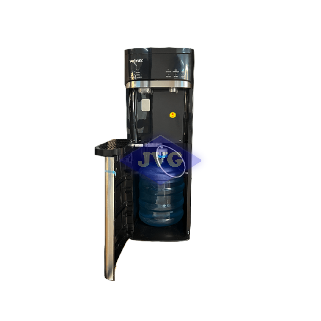 DISPENSADOR DE AGUA VETRUX CARGA INFERIOR NEGRO – AQUAPRO