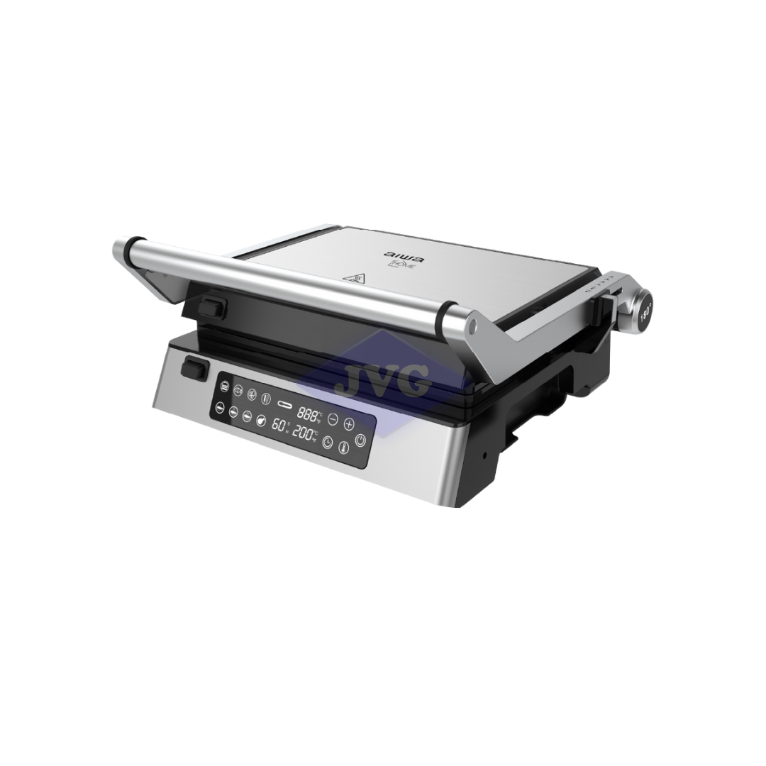 SANDWICHERA GRILL AIWA PARA PANINIS 1,500W - ACERO INOXIDABLE