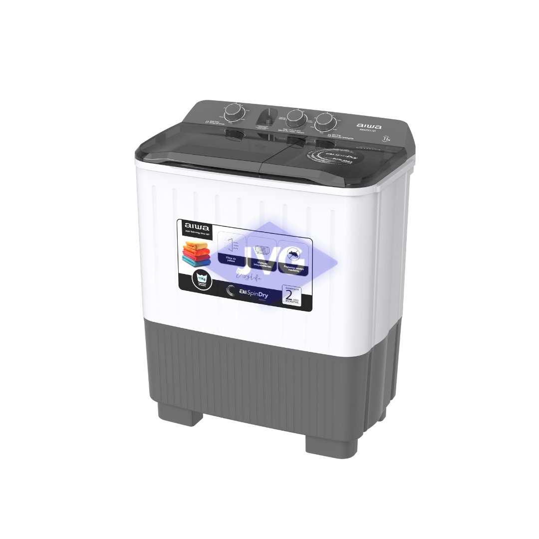 LAVADORA CARGA SUPERIOR AIWA 11 KG BLANCO - AWHTLWX1101