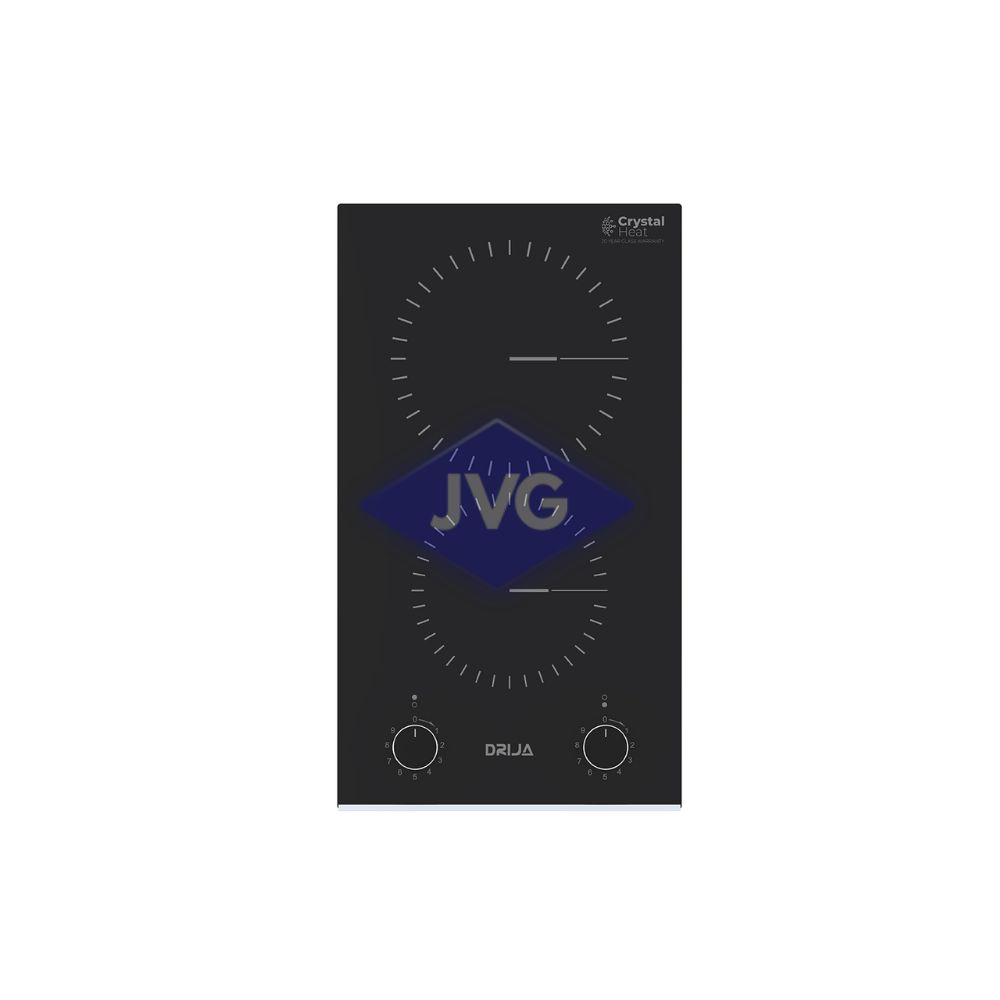 TOPE ELÉCTRICO DRIJA 2 QUEMADORES 30 CM VITROCERÁMICO BARI30A NEGRO - BARI30A