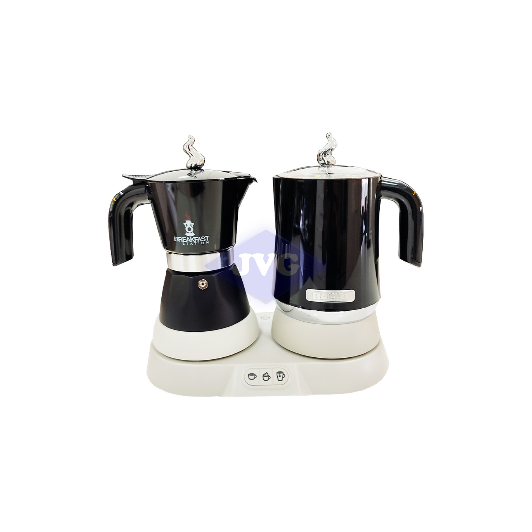 CAFETERA Y LECHERA BACCO NEGRO - BBSB