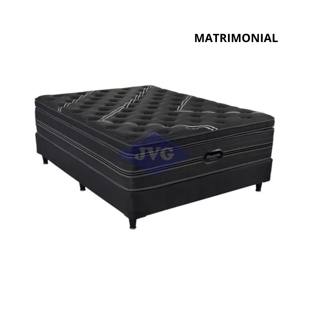 BOX SPRING SIMMONS BEAUTYREST BLACK MATRIMONIAL 140X190 (BEAUTYRESTBLACK14X19)
