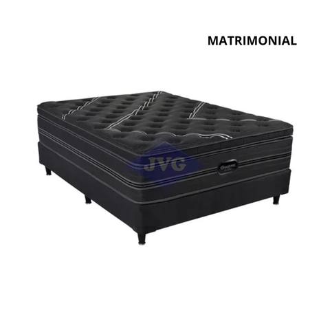 BOX SPRING SIMMONS BEAUTYREST BLACK MATRIMONIAL 140X190 (BEAUTYRESTBLACK14X19)