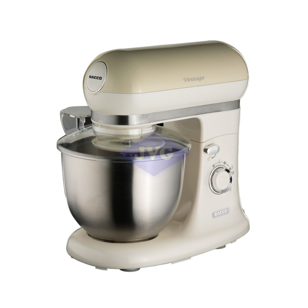 BATIDORA BACCO 5.5 LTS CON BOWL DE ACERO BEIGE VINTAGE - BKMVBE
