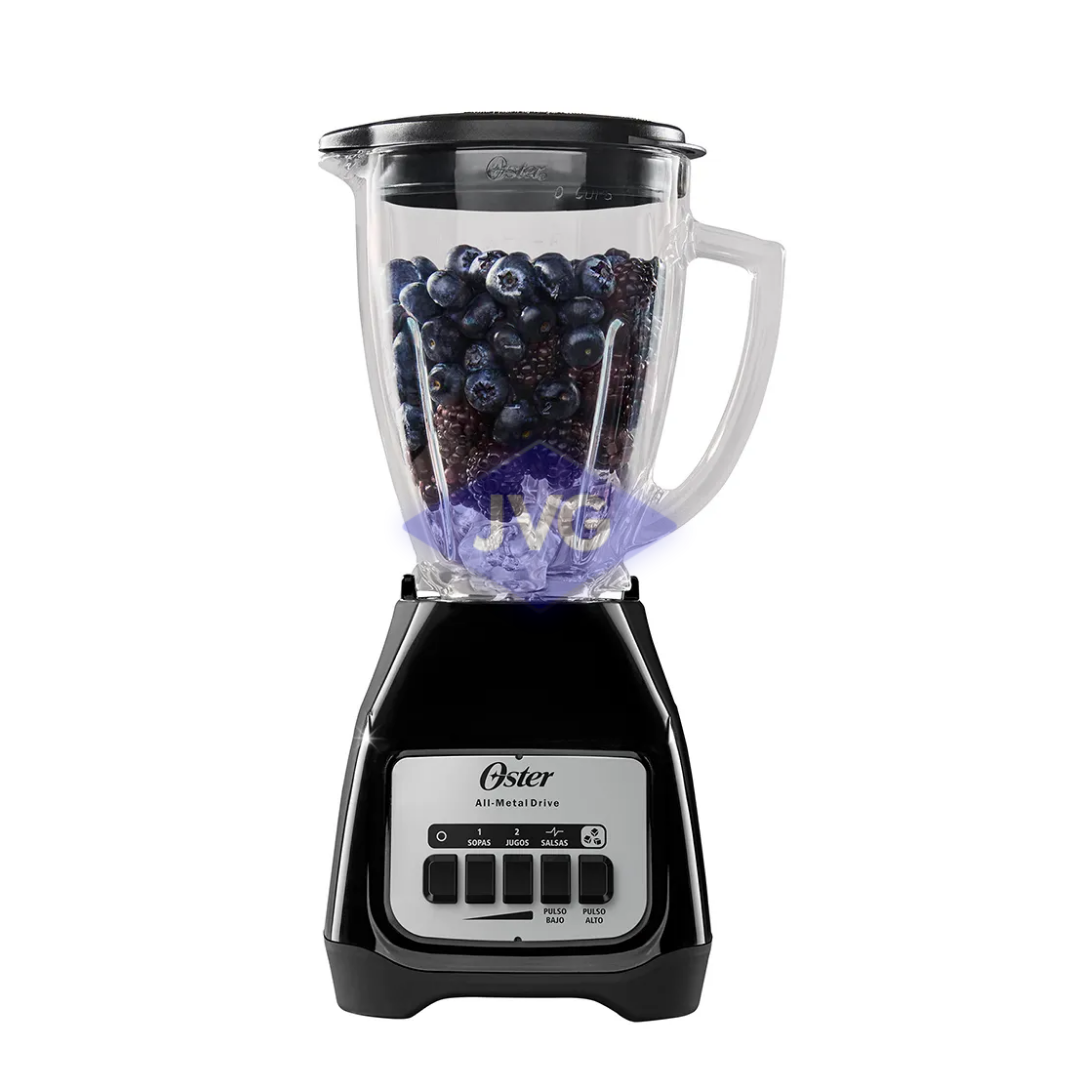 LICUADORA OSTER 2 VELOCIDADES+PULSO 800W VASO DE VIDRIO CON BOTONES NEGRO - BLSTKAGBPB