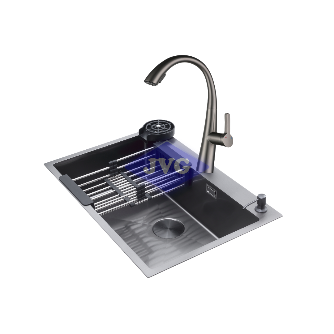 FREGADERO DRIJA 1 TINA 76X50X22 CM CON KIT ACERO - BOLONIA76
