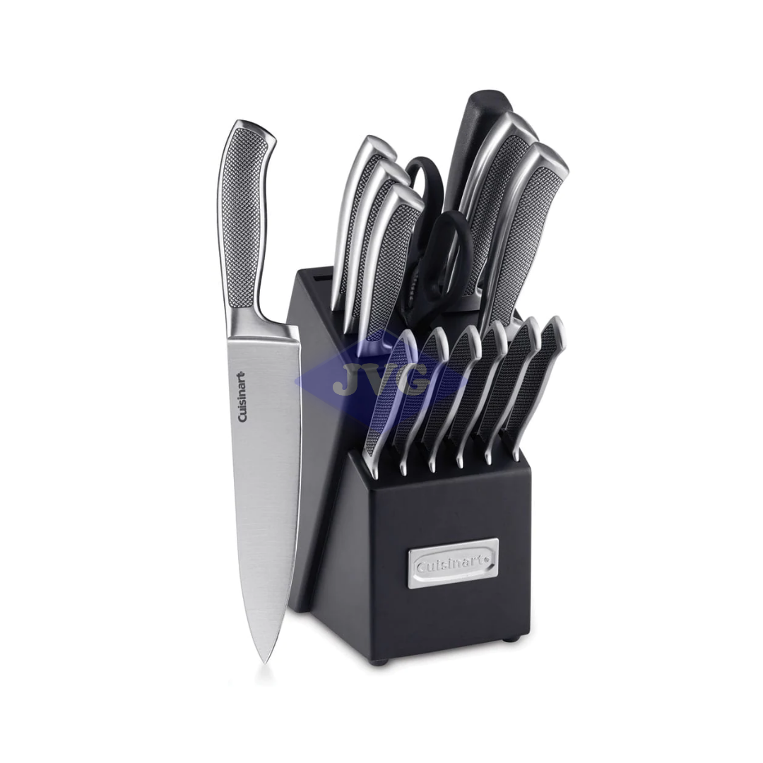 SET DE CUCHILLOS ACERO CUISINART 15 PIEZAS