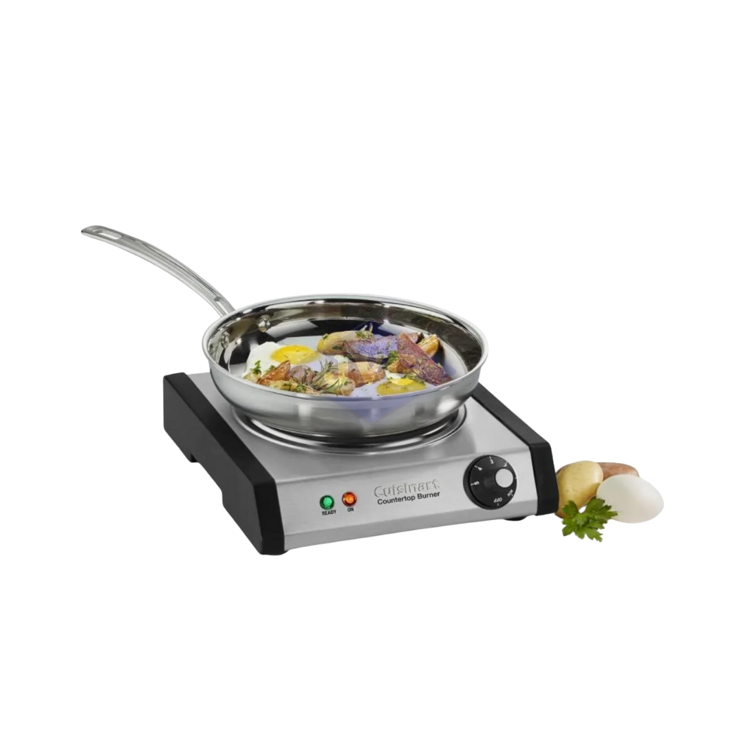 COCINILLA ELÉCTRICA CUISINART 1 QUEMADOR 1300W NEGRA