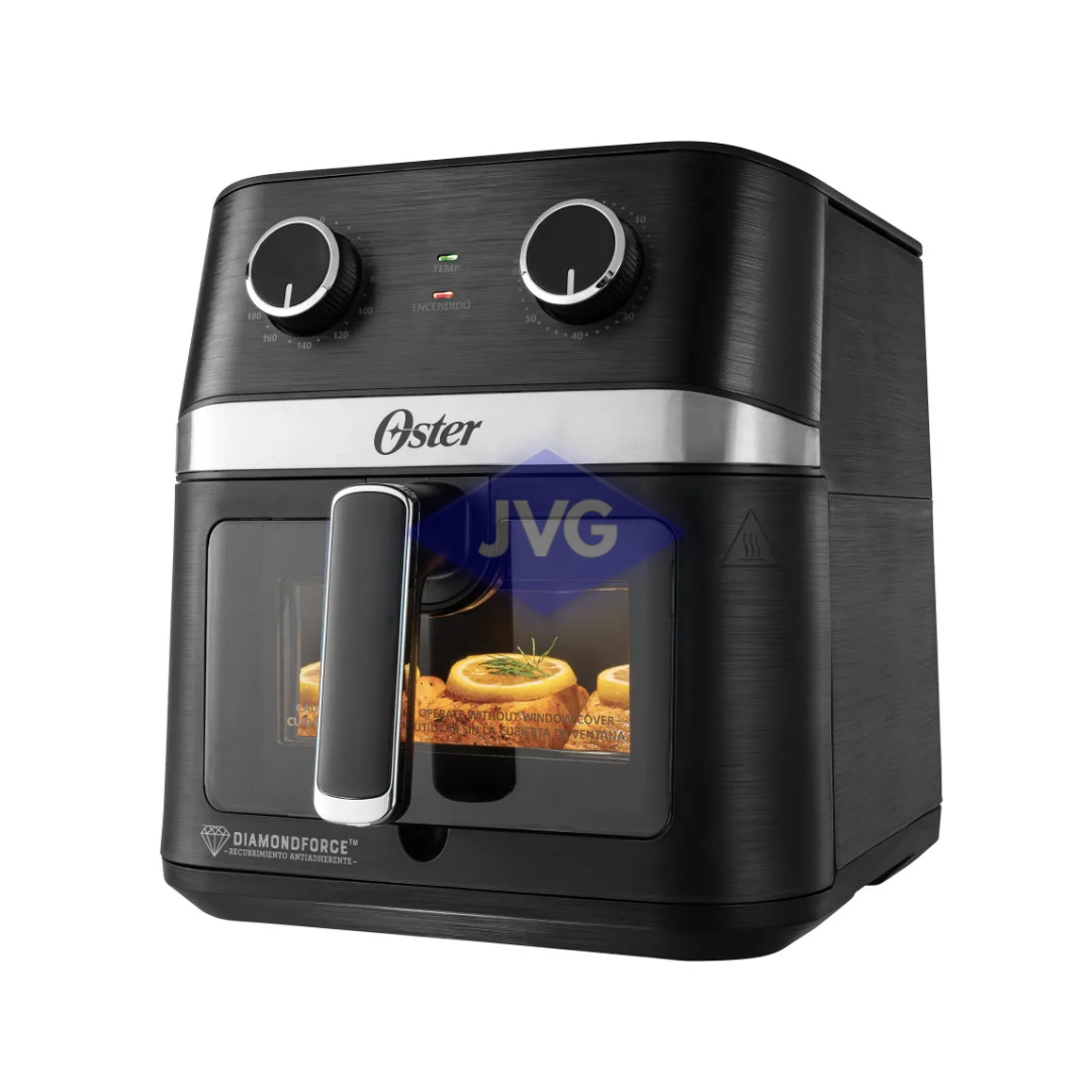 FREIDORA DE AIRE OSTER 6 LTS 1.700W DUAL FORCE CON VENTANA NEGRO - CKSTAF60WMDF