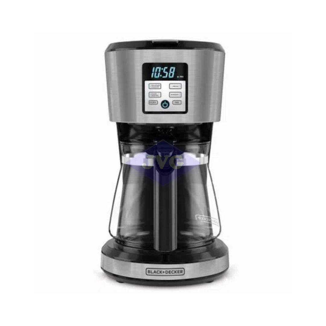 CAFETERA BLACK & DECKER PROGRAMABLE 12 TAZAS ACERO - CM1331S