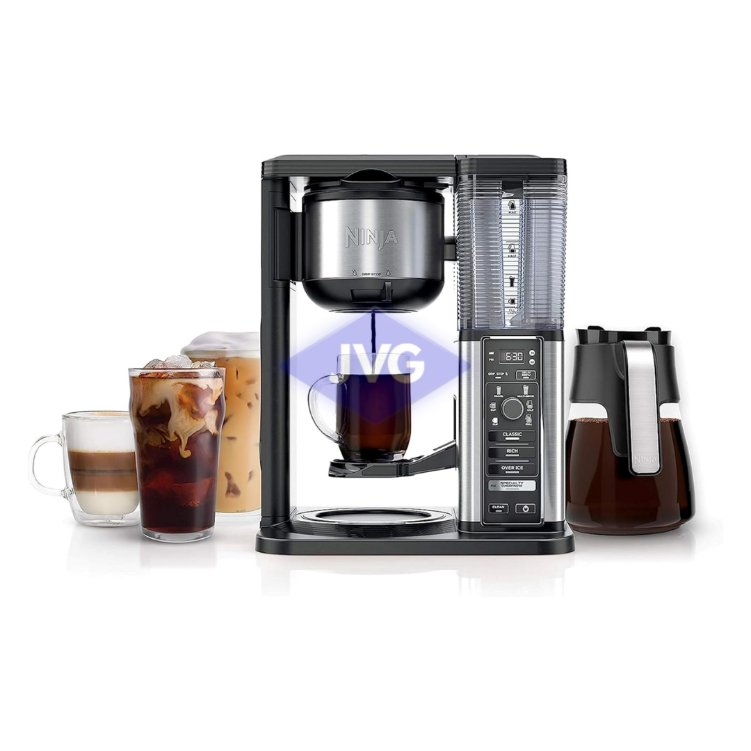 CAFETERA ELÉCTRICO NINJA 10 TAZAS CON ESPUMADOR NEGRO - CM401