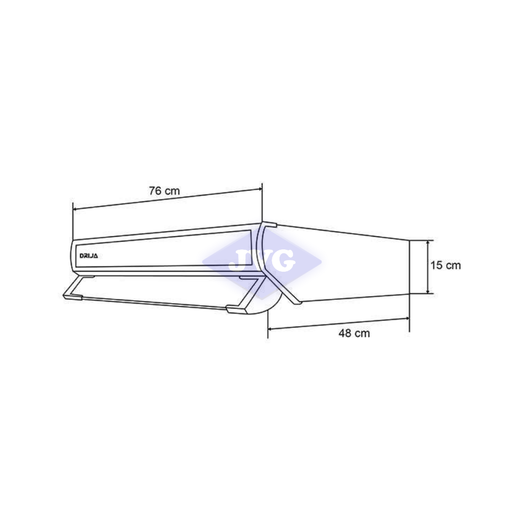 CAMPANA EMPOTRABLE DRIJA 76 CM ACERO INOXIDABLE