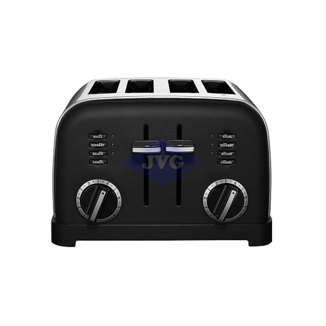 TOSTADORA CUISINART 4 REBANADAS ACERO NEGRO MATE