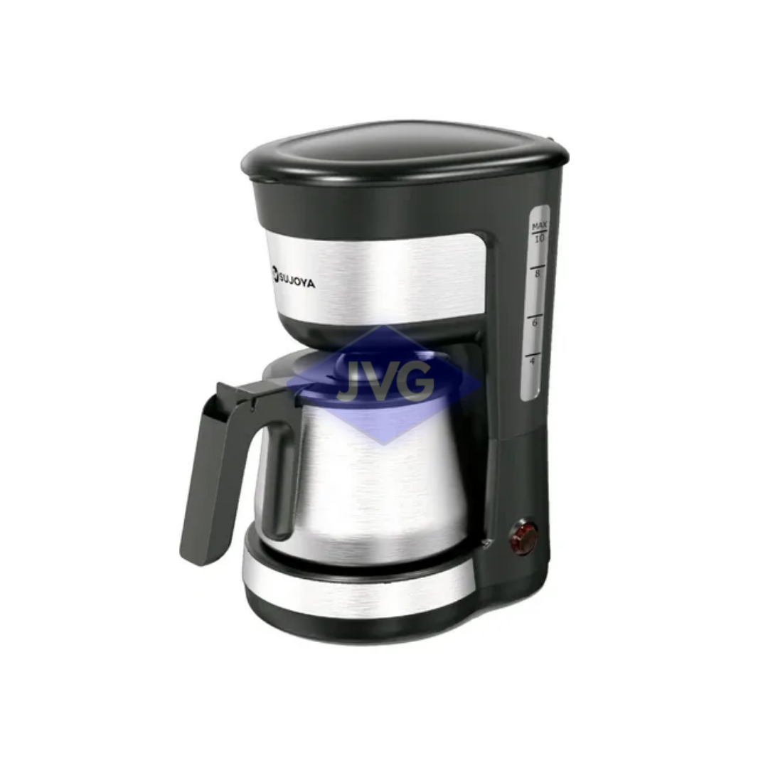 CAFETERA ELÉCTRICA SUJOYA CON FILTRO ACERO 10 TAZAS - CSJ0108
