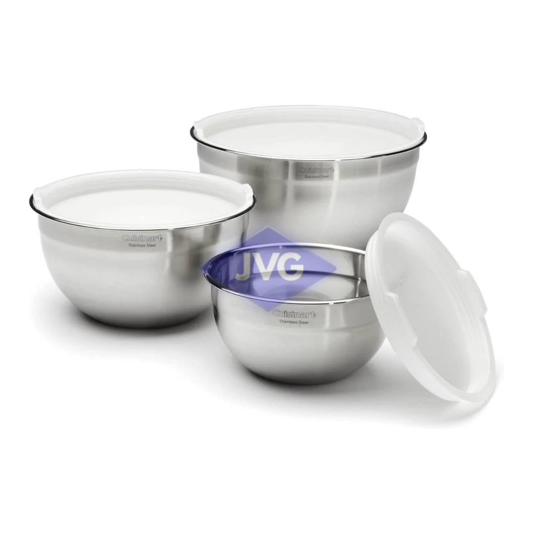 SET DE 3 BOWLS DE COCINA CUISINART ACERO - CTG00SMBC