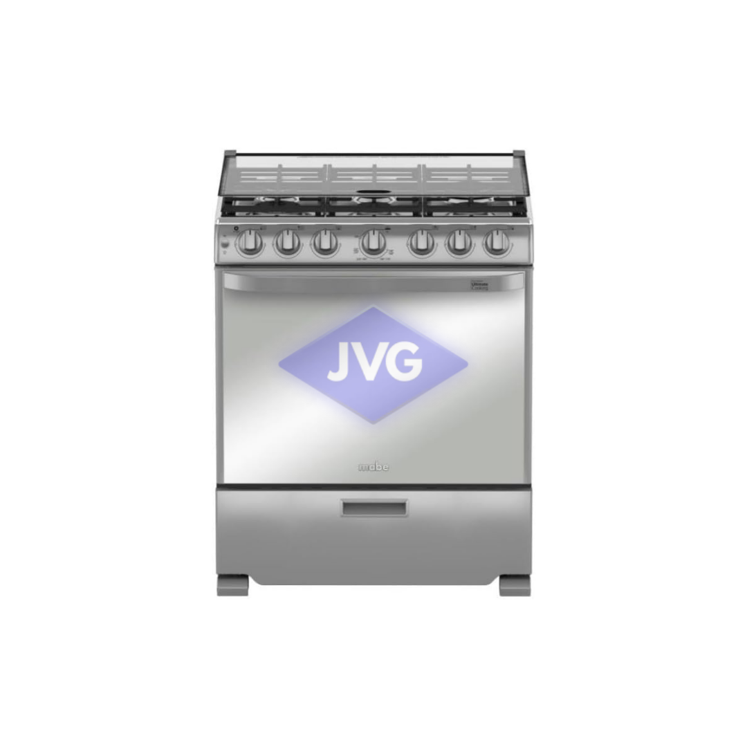 COCINA A GAS MABE 6 QUEMADORES 30 PULGADAS ACERO - DEM7673CFIX4