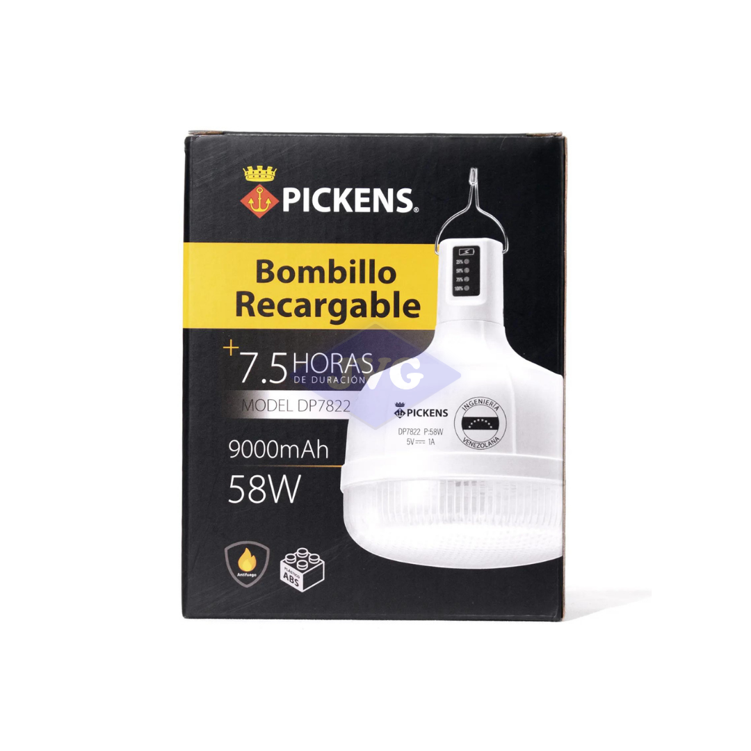 BOMBILLOS RECARGABLE PICKENS 58W