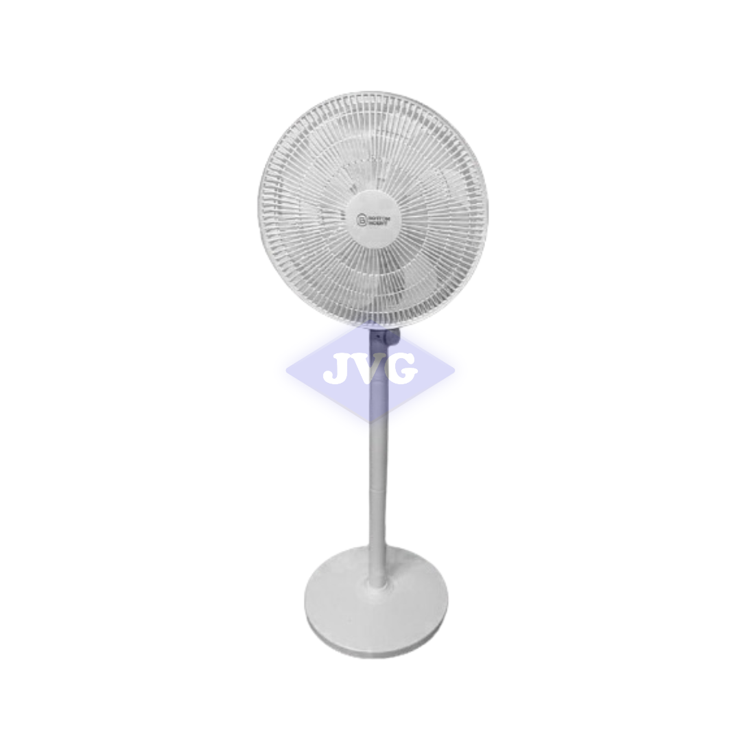 VENTILADOR DE PEDE BOTTOM MOUNT 7 ASPAS 12 VELOCIDADES BLANCO 16"