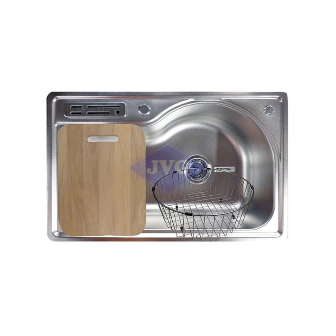 FREGADERO FRINOX 1TINA C/TABLA 1DREN+KIT - FRD7547