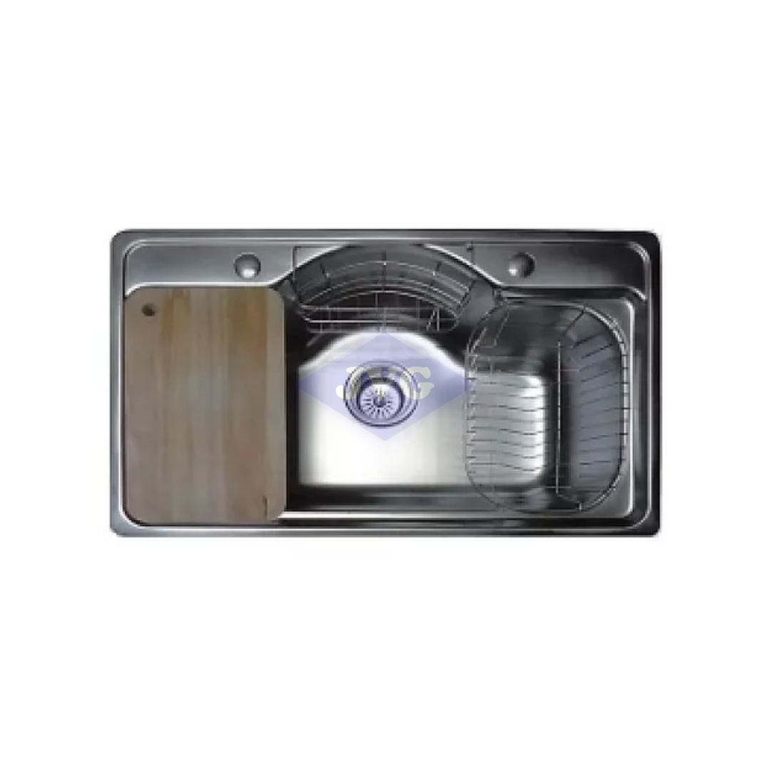 FREGADERO FRINOX 1 TINA 80X50X24 - FRD8050