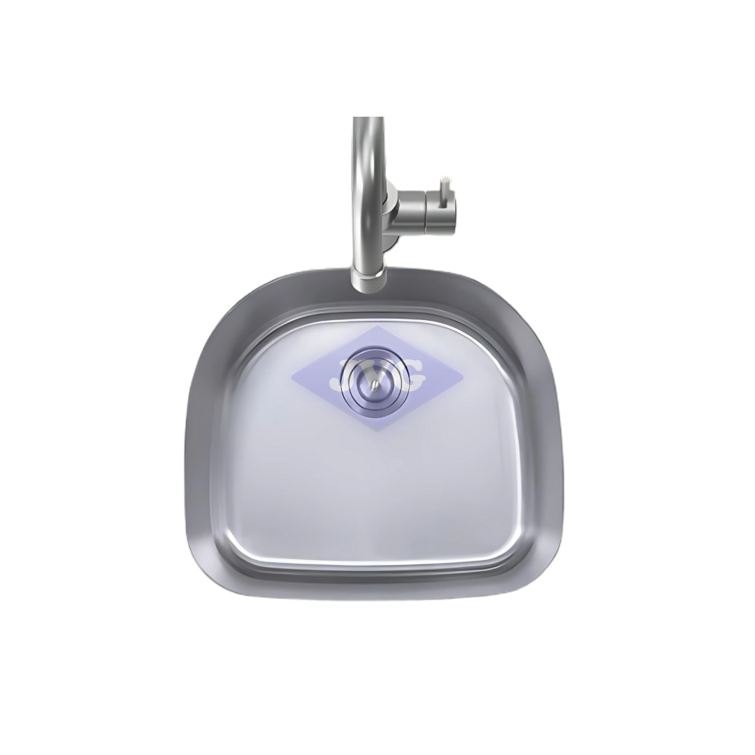 FREGADERO FRINOX 1 TINA 46X50 CM BAJO TOPE CON KIT ACERO INOXIDABLE - FRT4650D