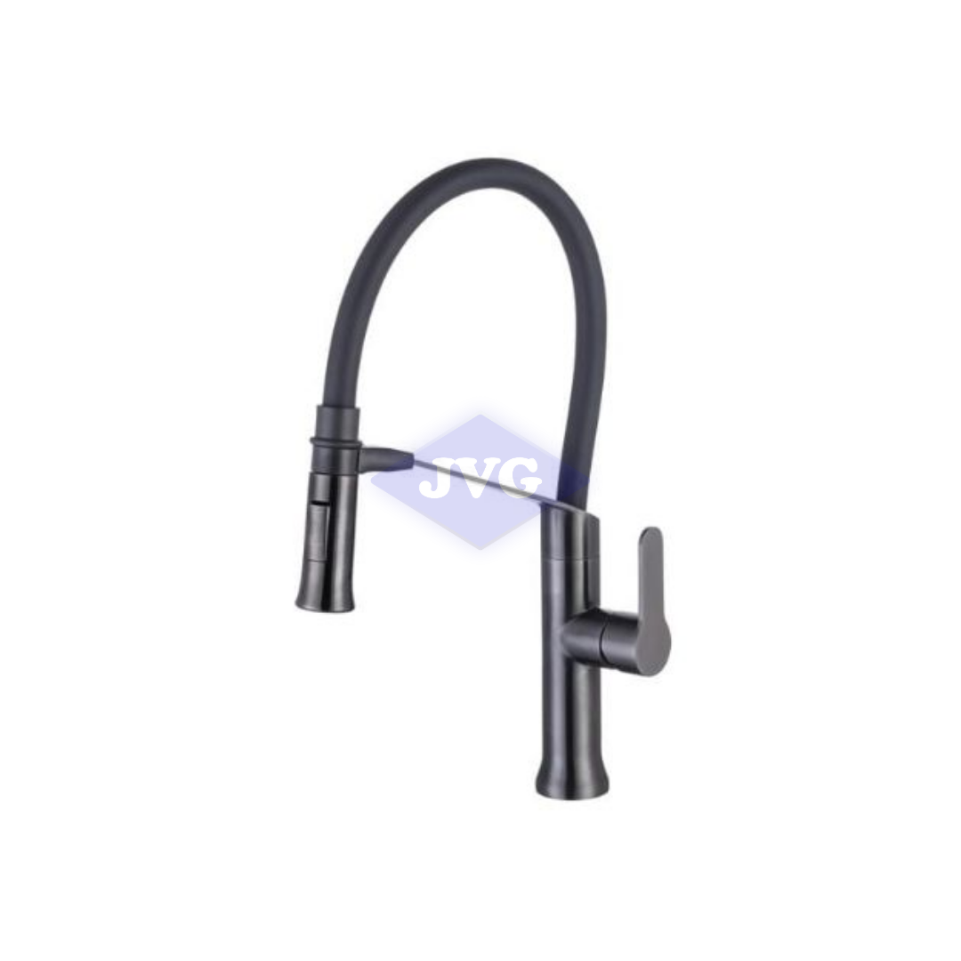 GRIFERIA GASCO MONOMANDO ACERO INOXIDABLE NEGRO - GENOVAGG