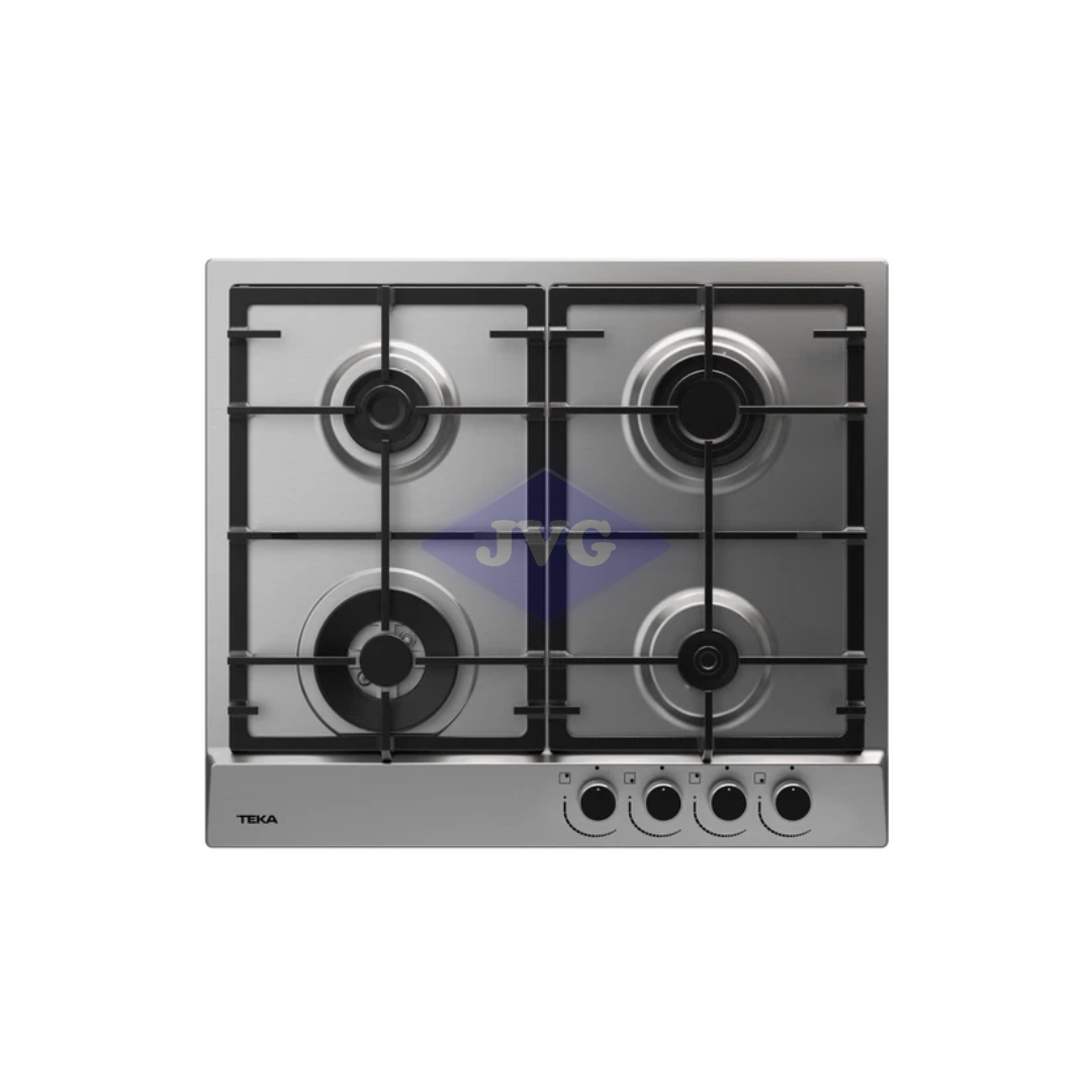 TOPE A GAS TEKA 4 QUEMADORES 60 CM ACERO INOXIDABLE