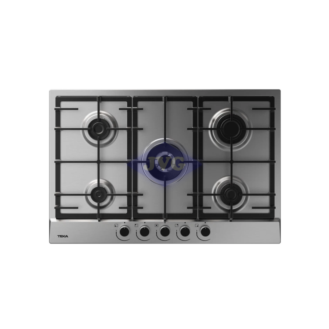TOPE A GAS TEKA 5 QUEMADORES 75 CM ACERO INOXIDABLE