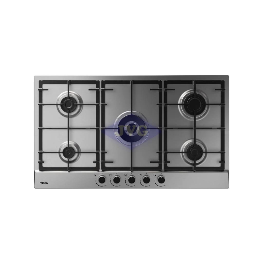 TOPE A GAS TEKA 5 QUEMADORES 86 CM ACERO INOXIDABLE