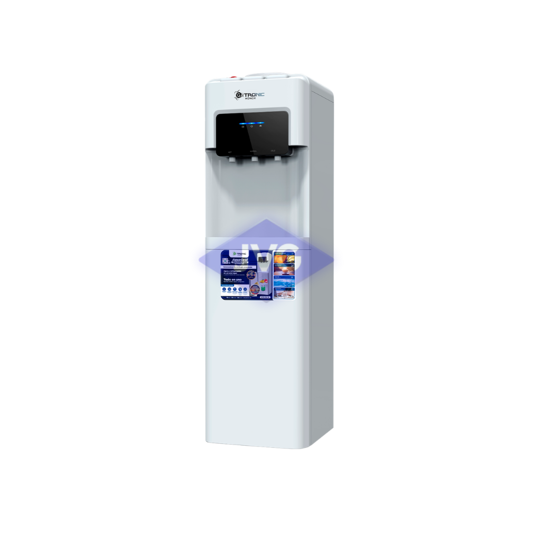 DISPENSADOR DE AGUA BOTELLÓN SUPERIOR GTRONIC CON REFRIGERADOR BLANCO - GTR516W