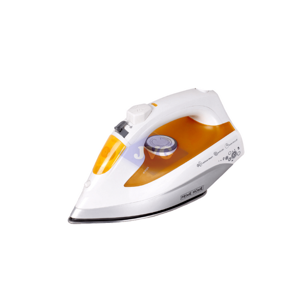 PLANCHA PRIME HOME A VAPOR 1200W BLANCO Y NARANJA