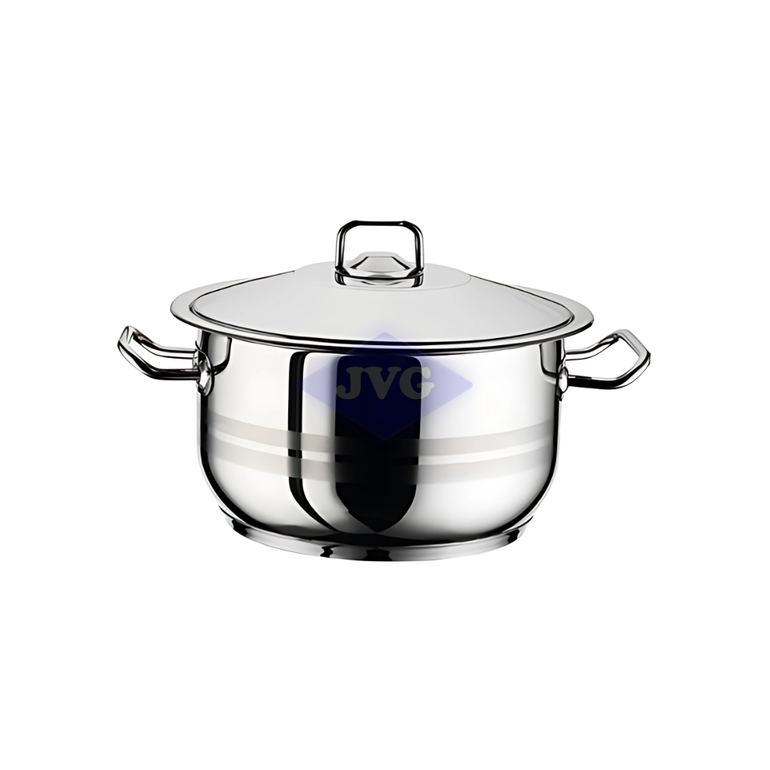 OLLA ANTIADHERENTE HASCEVHER 26X16 CM GASTROL 8 LTS ACERO (K0826011)