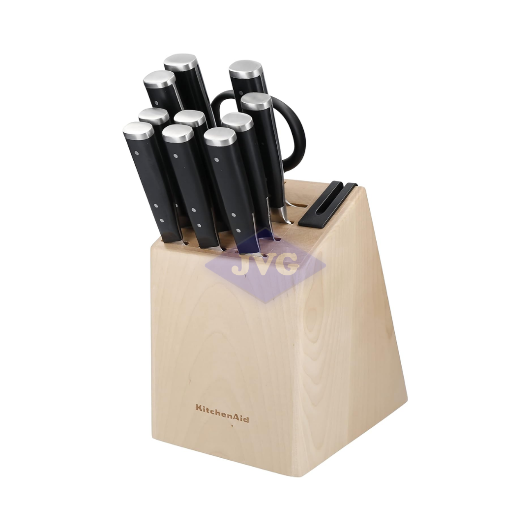 SET DE CUCHILLOS JAPONES KITCHENAID CON BASE 11 PIEZAS - KAG12STSNBXOBQ