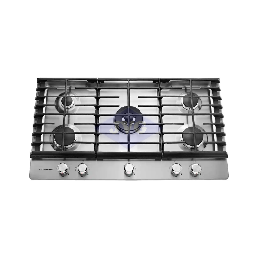 TOPE A GAS K/A 5 QUEMADORES ACERO 36'' - KCGS556ESS