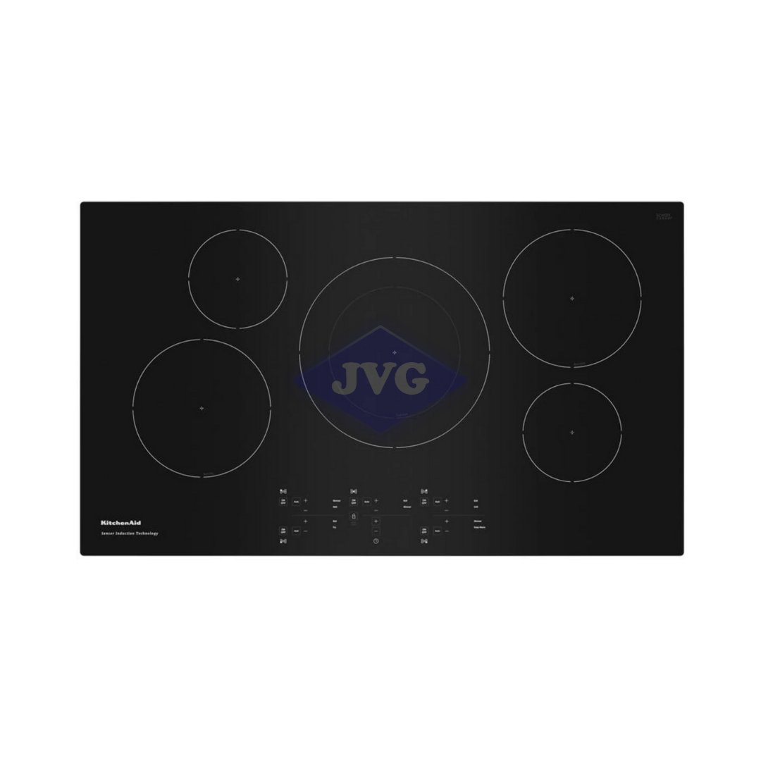 COCINA DE INDUCCIÓN KITCHENAID 36” NEGRA