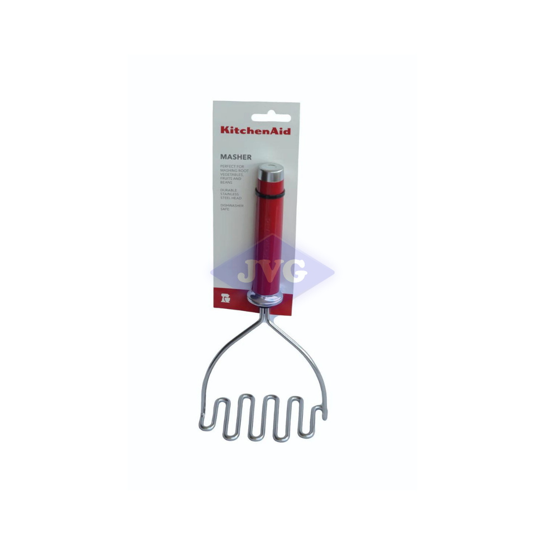 MACHACADOR KITCHENAID MANGO ROJO Y CABEZA DE ACERO INOXIDABLE - KE008OHERA