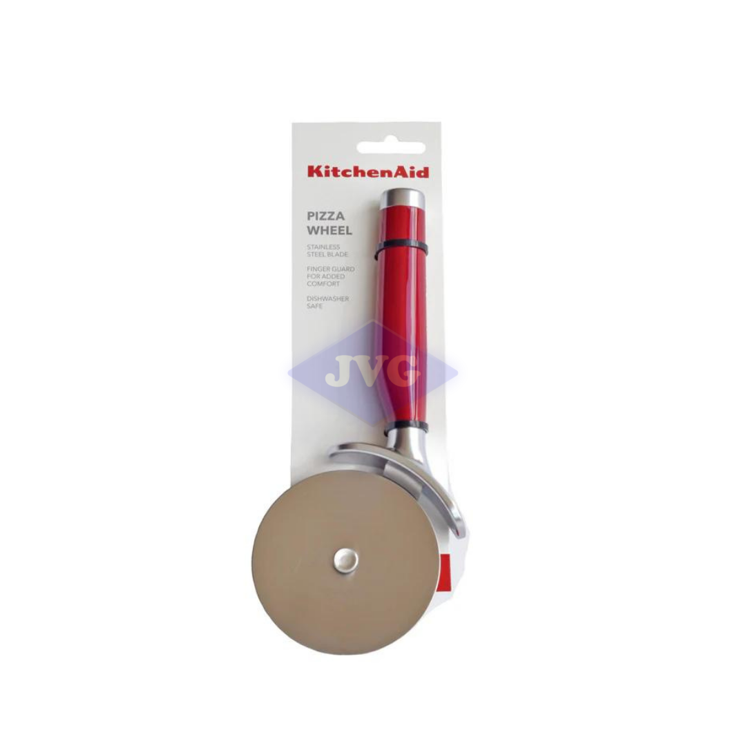RUEDA PARA PIZZA KITCHENAID MANGO ROJO Y CABEZA DE ACERO INOXIDABLE - KE113OHERA
