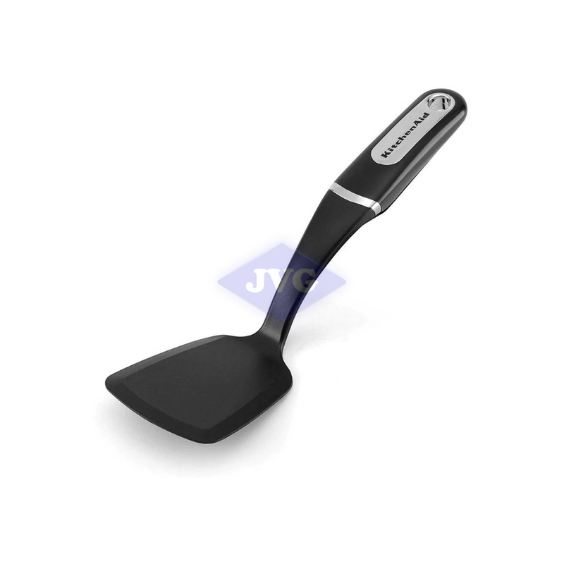 ESPÁTULA CORTA KITCHENAID DE NAYLON SOFT TOUCH NEGRO