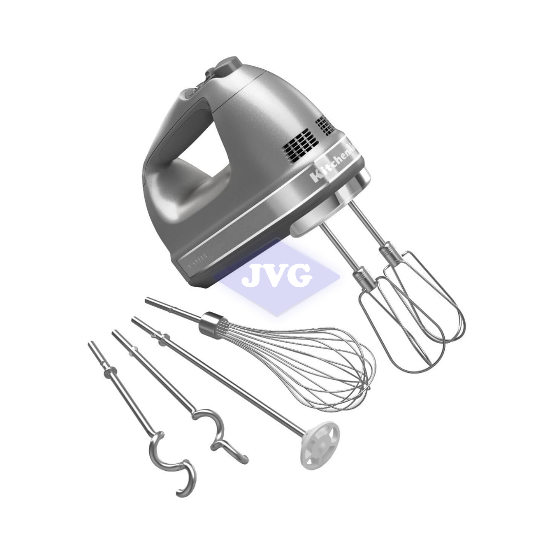BATIDORA DE MANO KITCHENAID 9 VELOCIDADES PLATA KHM926CU - KHM926CU