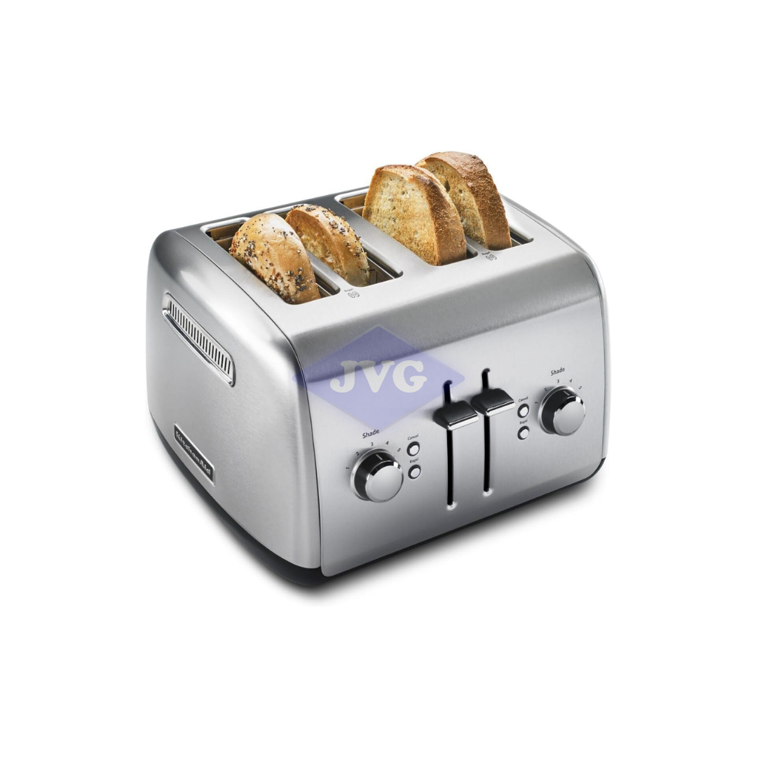 TOSTADORA KITCHENAID 4 REBANADAS CLÁSICA - ACERO INOXIDABLE (KMT4115SX)