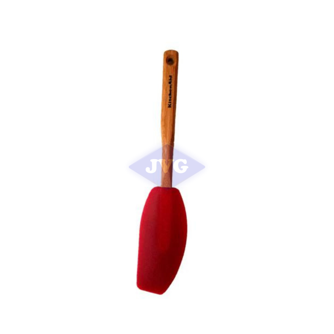 ESPÁTULA MEZCLADORA KITCHENAID SILICONA Y MADERA DE CEREZO