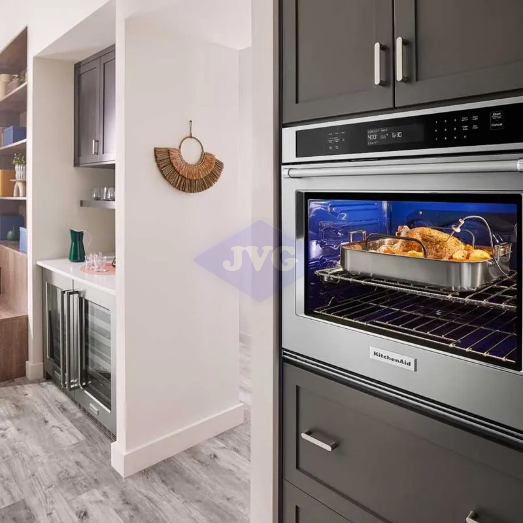 HORNO ELÉCTRICO KITCHENAID 30" DIGITAL CON CONVECCIÓN PARA EMPOTRAR ACERO - KOES530PSS