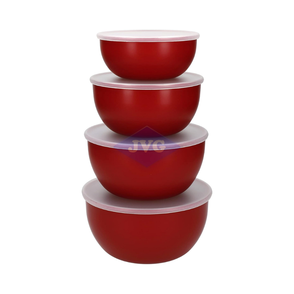 SET DE 4 BOWLS KITCHENAID ROJO