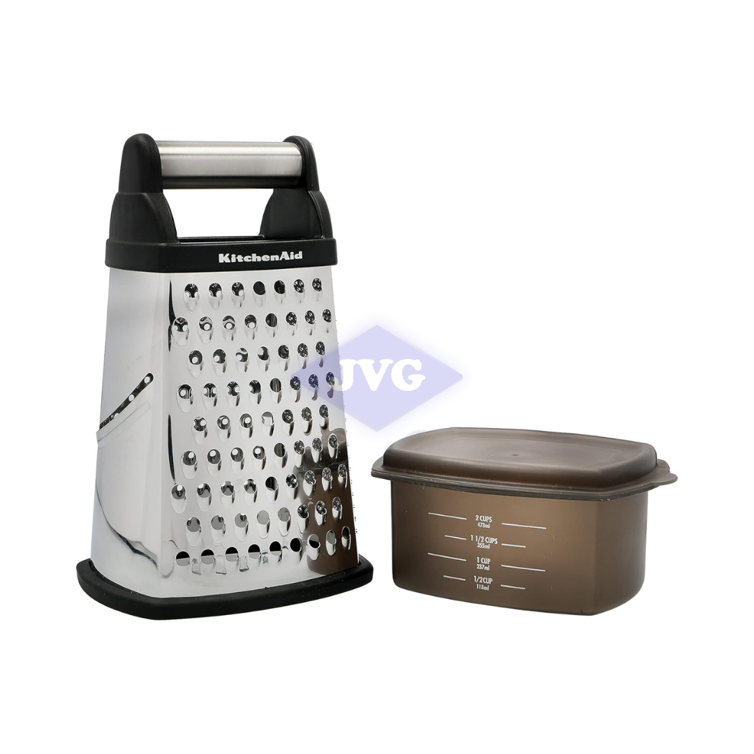 RALLADOR KITCHENAID 4 LADOS CON CONTENEDOR ACERO