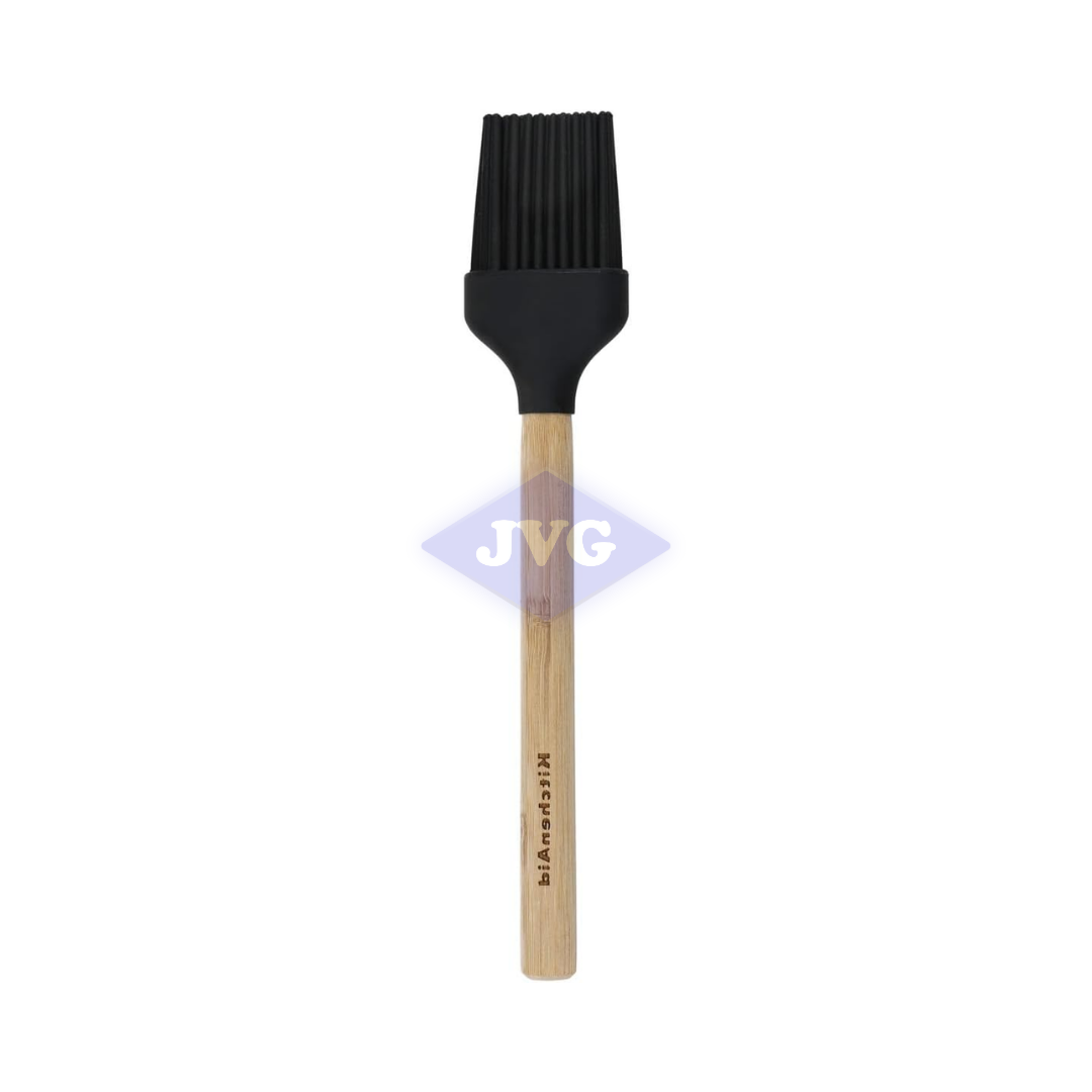 BROCHA DE SILICON KITCHENAID MANGO DE BAMBU 22 CM